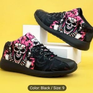 Rock skull low top sneakers